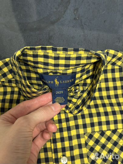 Рубашка для мальчика ralph lauren 2 года ориг