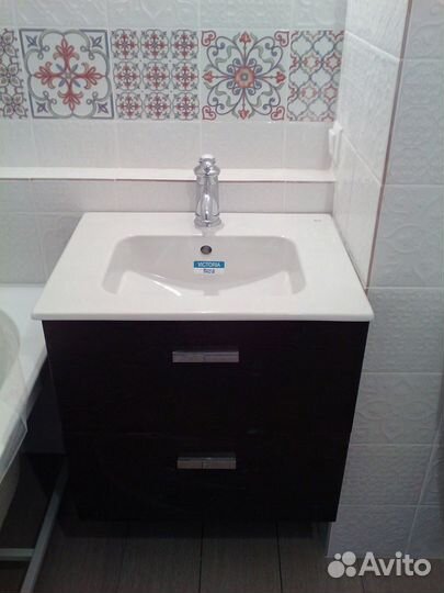 Установка смесителя, раковины, сифона Реутов