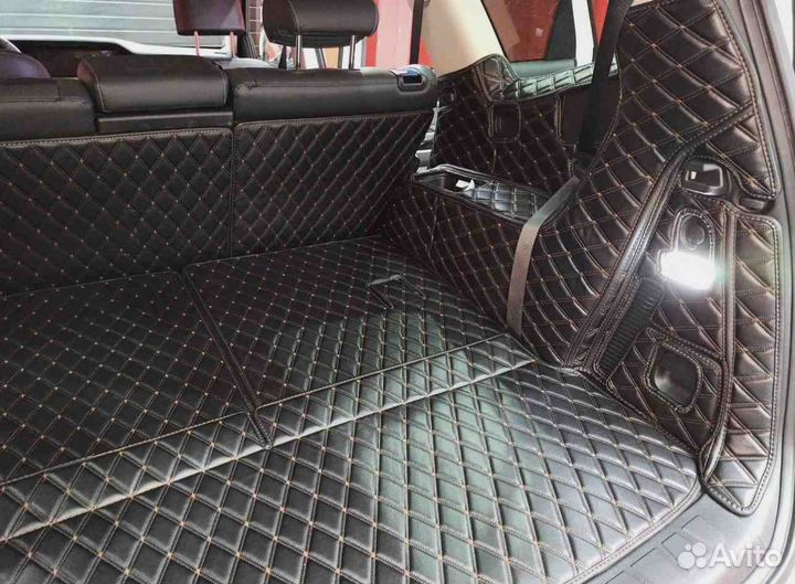 3D коврики в багажник KIA mohave 2021