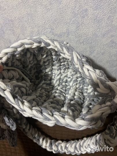 Сумка ручной работы из трикотажной пряжи