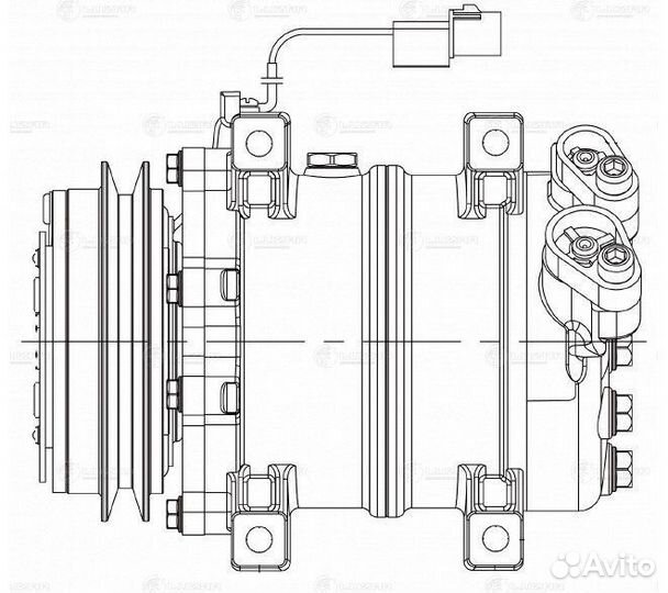 Компрессор кондиционера Митсубиси Паджеро Спорт 08