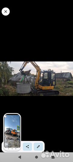 Услуги миниэкскаватора