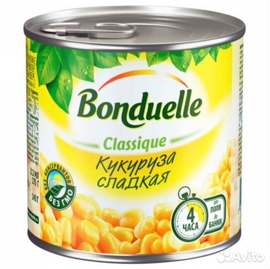 Кукуруза Bonduelle Сладкая 170г Bonduelle