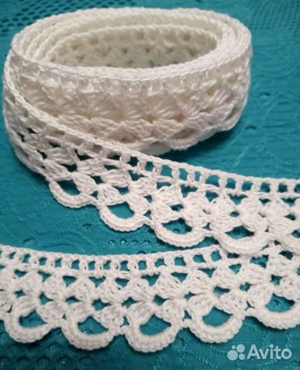 Мерное кружево вязаное