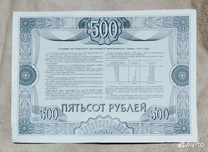 Облигации 1992 года