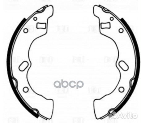 Колодки торм.бар.mazda 323 94- GF 4546 Trialli