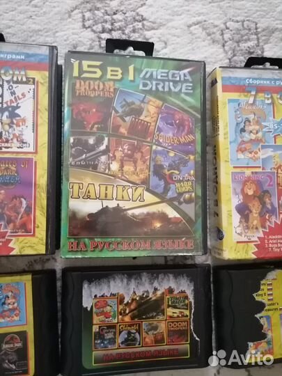 Картриджи для sega