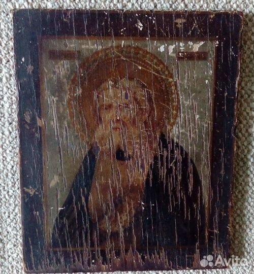 Старинная икона Серафим Саровский начало 20 века