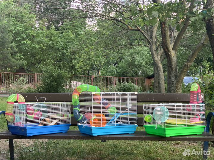 Клетка для хомяков мышей песчанок грызунов крысят