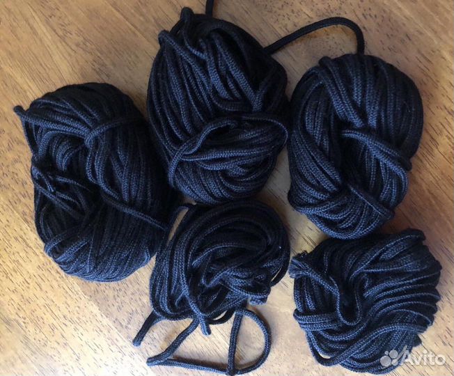 Шнурковая пряжа хлопковая для рукоделья