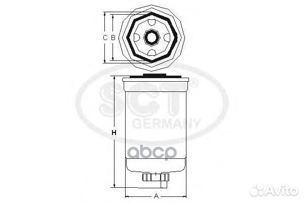 Фильтр топливный ST6082 SCT