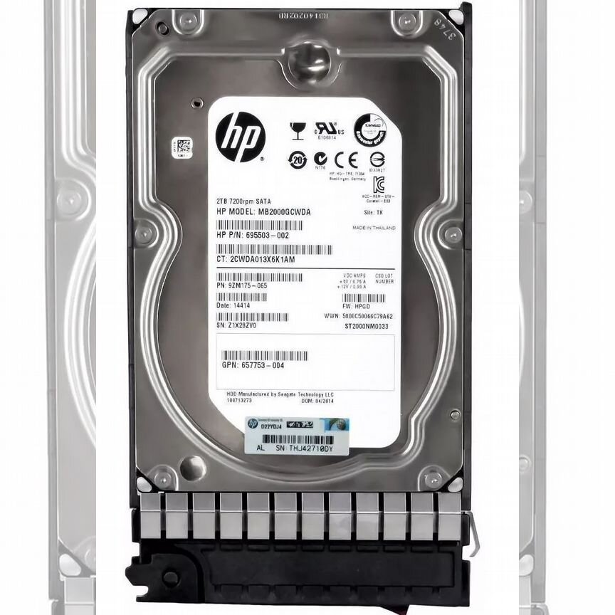 [MB2000GCWDA] Жесткий Диск Hp 2tb 7200 Sata3 3.5" Mb2000gcwda