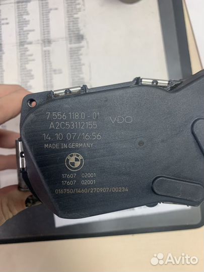 Дроссельная заслонка bmw n52