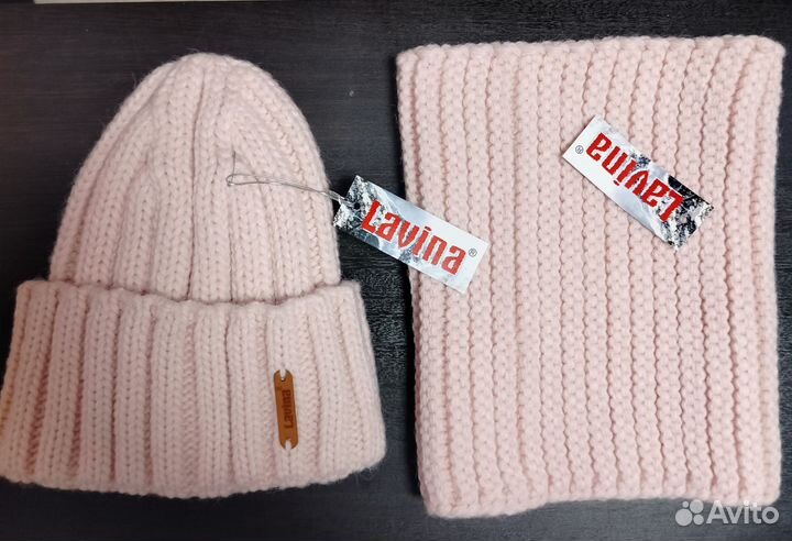 Шапка зимняя женская вязанная