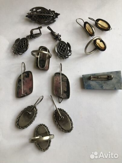 Серьги, кольца СССР винтаж