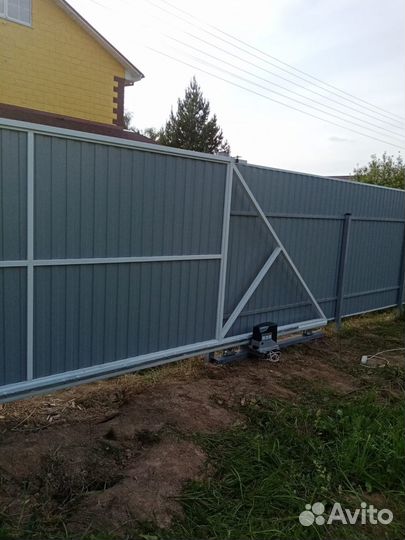 Откатные ворота под ключ