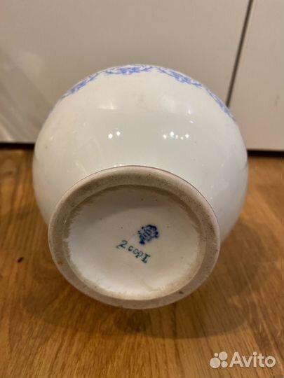 Ваза Голубой орнамент лфз