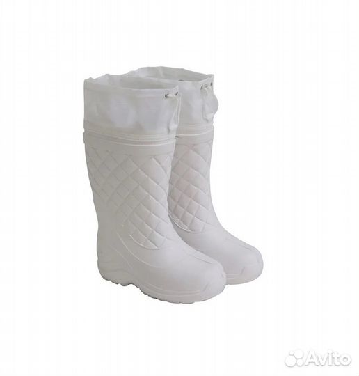 Сапоги барс белые 41-42р. -50С утепляющей вставкой