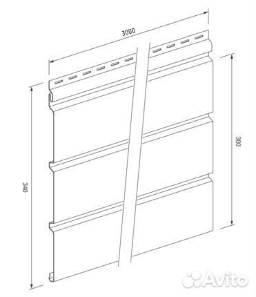 Сайдинг софит Starke 3,0м Коричневый