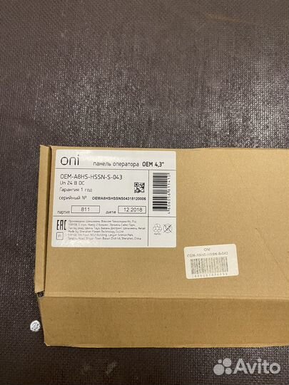 Панель оператора ONI OEM 4,3