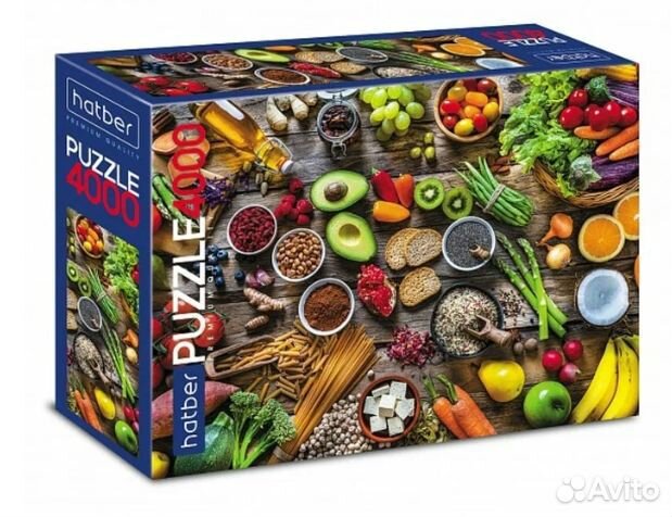 Пазлы Hatber 4000 деталей. Новые