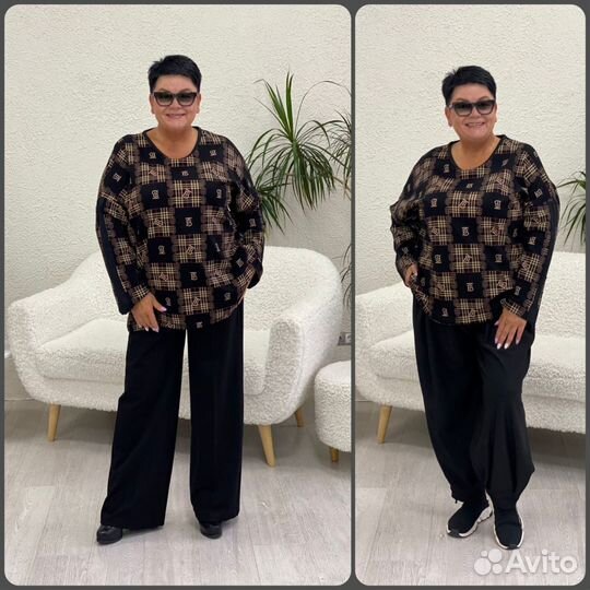 Стильная новая туника большого размера р.64-66