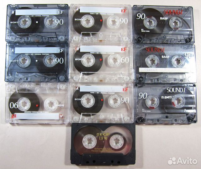 Аудиокассеты с записью одним лотом
