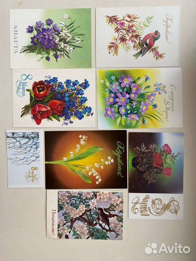 Открытки 8 Марта СССР