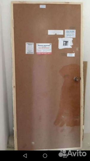 Дверь входная от застройщика