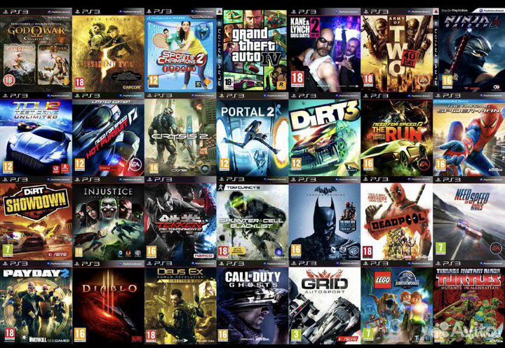 250 Игр PS3 Разом Екб
