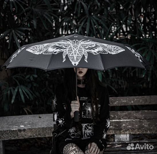 Зонт готический в стиле Killstar