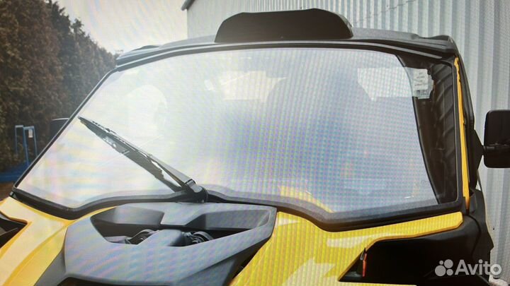 Лобовое стекло с подогревом и стеклоочистителем DFK для BRP Maverick R / 52S04U03S10-rrrhot