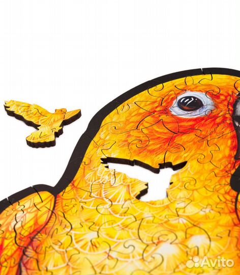 Фигурный пазл Unidragon, Игривые Попугаи, размер R