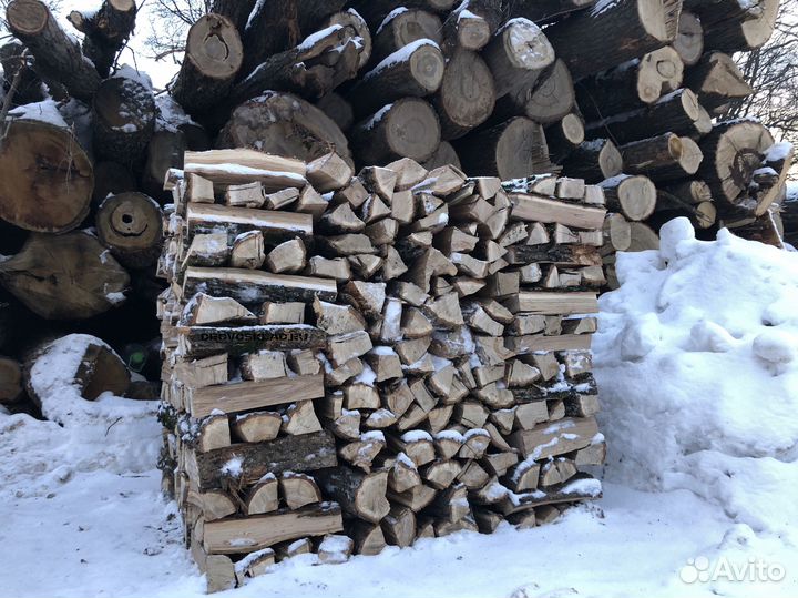 Дрова колотые дуб
