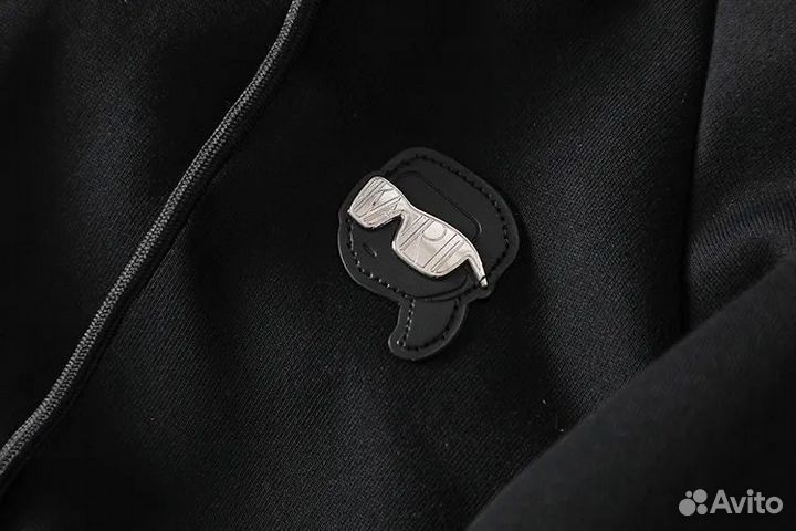 Толстовка худи Karl Lagerfeld на молнии