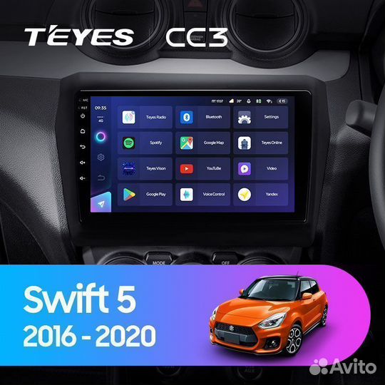 Магнитола Teyes CC3 Suzuki Swift 5
