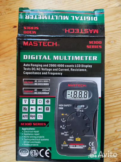 Мультиметр цифровой mastech