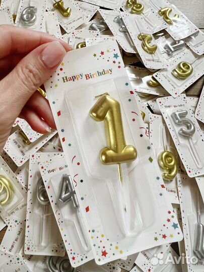 Свечи цифры для торта