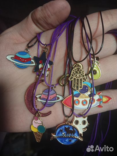 Кулон подвеска космос планеты Сатурн