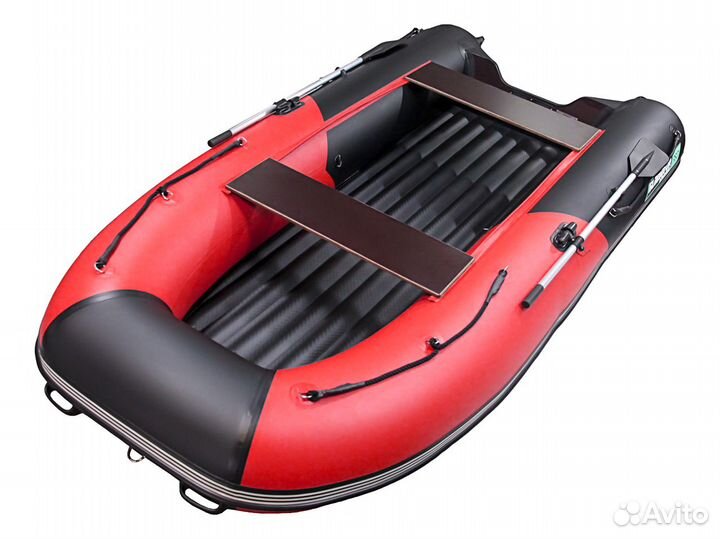 Лодка пвх Нднд Gladiator E380S красно черный