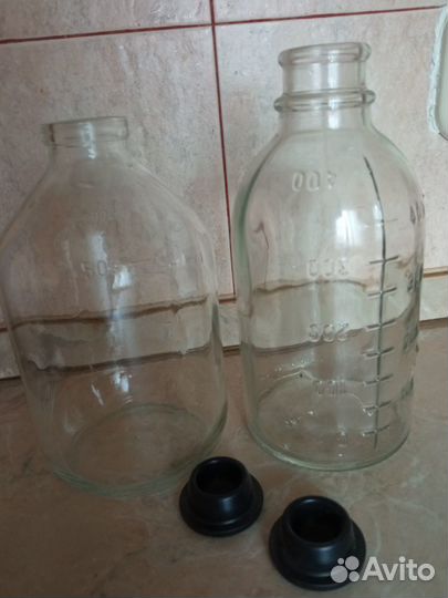 Банки всё за 100. Аптечные бутыли мерные 400 мл