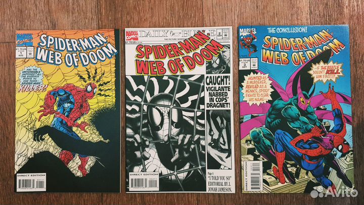 3 комикса Spider-Man: Web of Doom