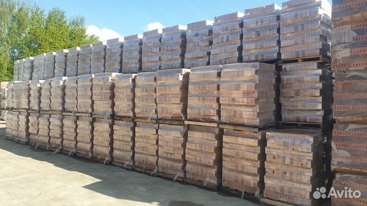 Кирпич рядовой цокольный облицовочный