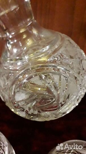 Графин с рюмками хрусталь пушка