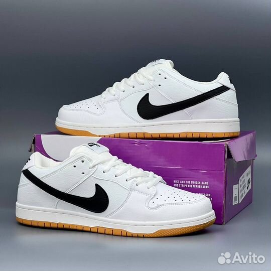 Ботинки Обувь Кроссовки Nike Dunk SB White