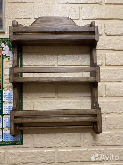 Кухонная полочка для специй деревянная (Не Икея)