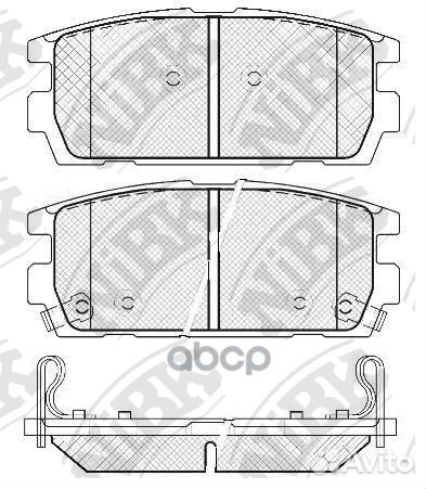 Колодки тормозные дисковые зад PN0098 NiBK
