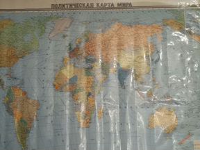 Политическая карта мира 1980 г