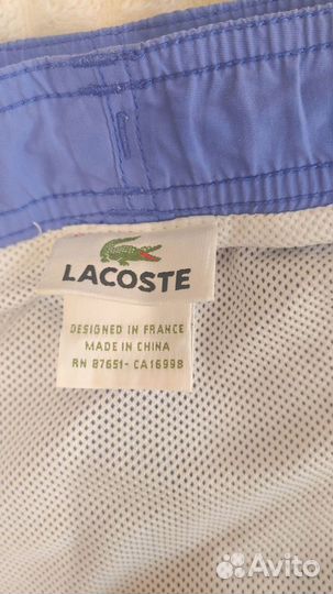 Lacoste мужские синие шорты для плавания