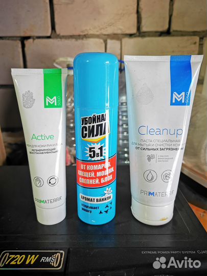Паста для рук, крем для кожи, средство от комаров